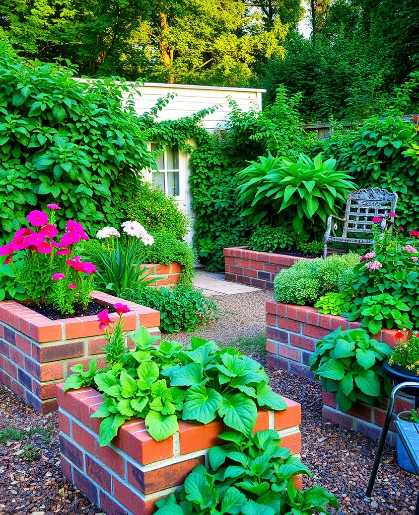 10 Cheap and Easy DIY Raised Garden Bed Ideas You Need to Try ASAP! - 8. Brick Raised Beds