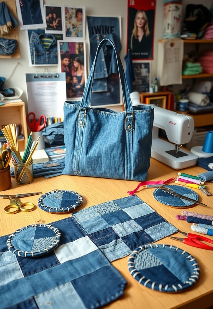 10 Stunning Craft Ideas for Adults That You'll Want to Try Today! - 5. Upcycled Denim Projects