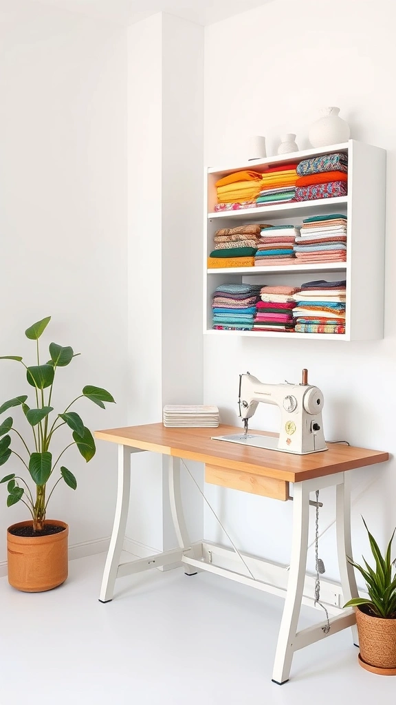 7 Stunning Sewing Room Designs You Won't Believe Exist! - 1. The Minimalist Dream